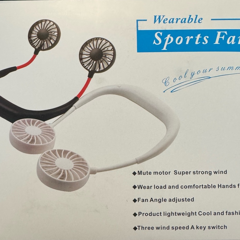 Wearable Sports Fan in Black and White